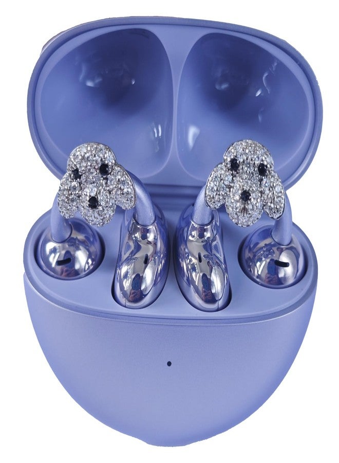 Sufcnire Rhinestone for Clip on Earbuds Open Ear, Elegant Zirconia Decorative Earphone Accessories, Removable Exquisite DIY Decoration - Image 1